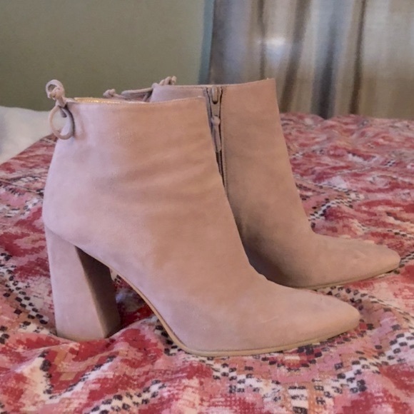 Stuart Weitzman Grandiose Suede Ankle Bootie - Picture 6 of 14